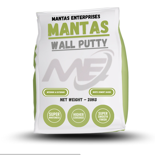 20 Kg Mantas Wall Putty - Color: White