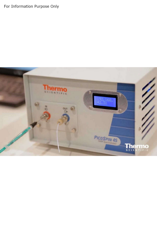 Thermo Fisher PicoSpin 80 Series II NMR,Spectrometer