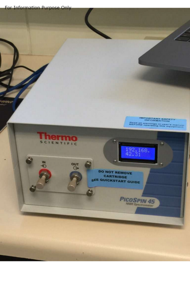 Thermo Fisher PicoSpin 80 Series II NMR,Spectrometer