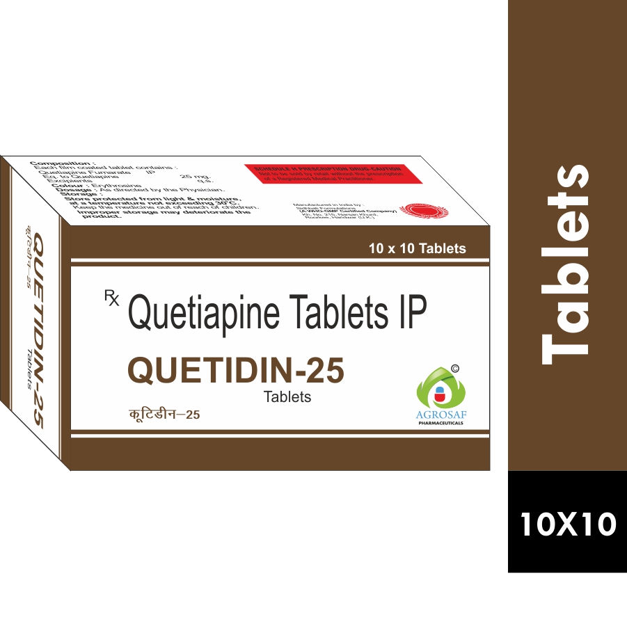 QUETIDIN 25 TABLET - Quetiapine (25mg)