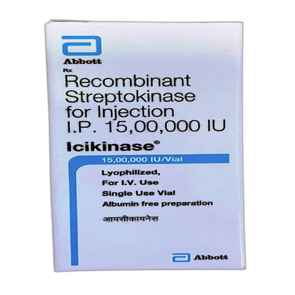 Icikinase Streptokinase Injection 1.5miu - Shelf Life: 12 Months