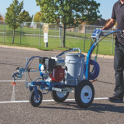 Graco Petrol Operated Line Laser Road Marking Machine - Material: Mild Steel