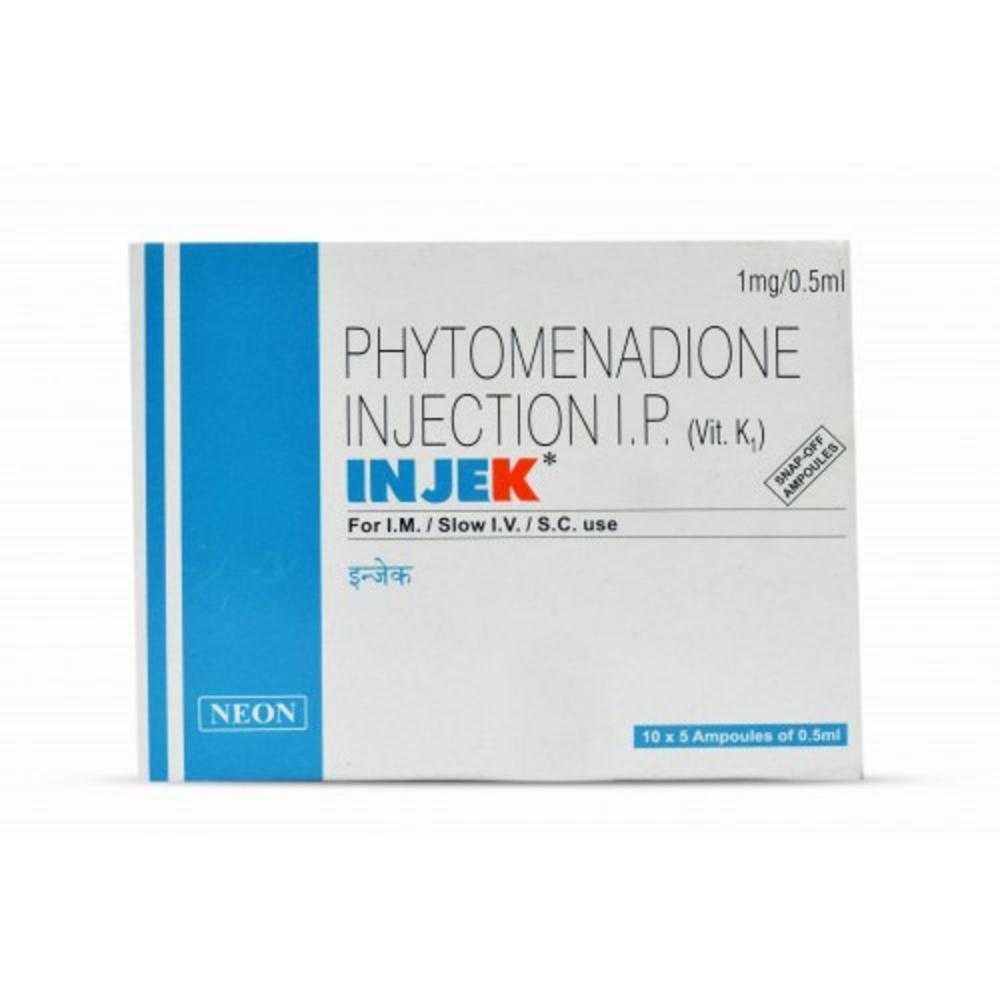 Injek  Phytomenadione Injection 1mg - Dosage Form: Liquid
