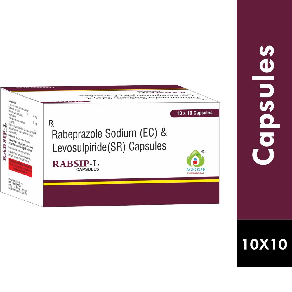 RABSIP L CAPSULE 20X10 - Rabeprazole (20mg) + Levosulpiride (75mg)