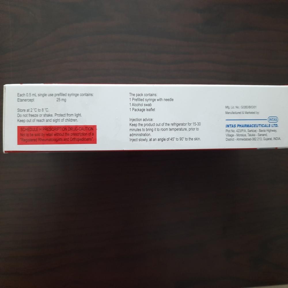 Intacept Etanercept Injection 25 mg