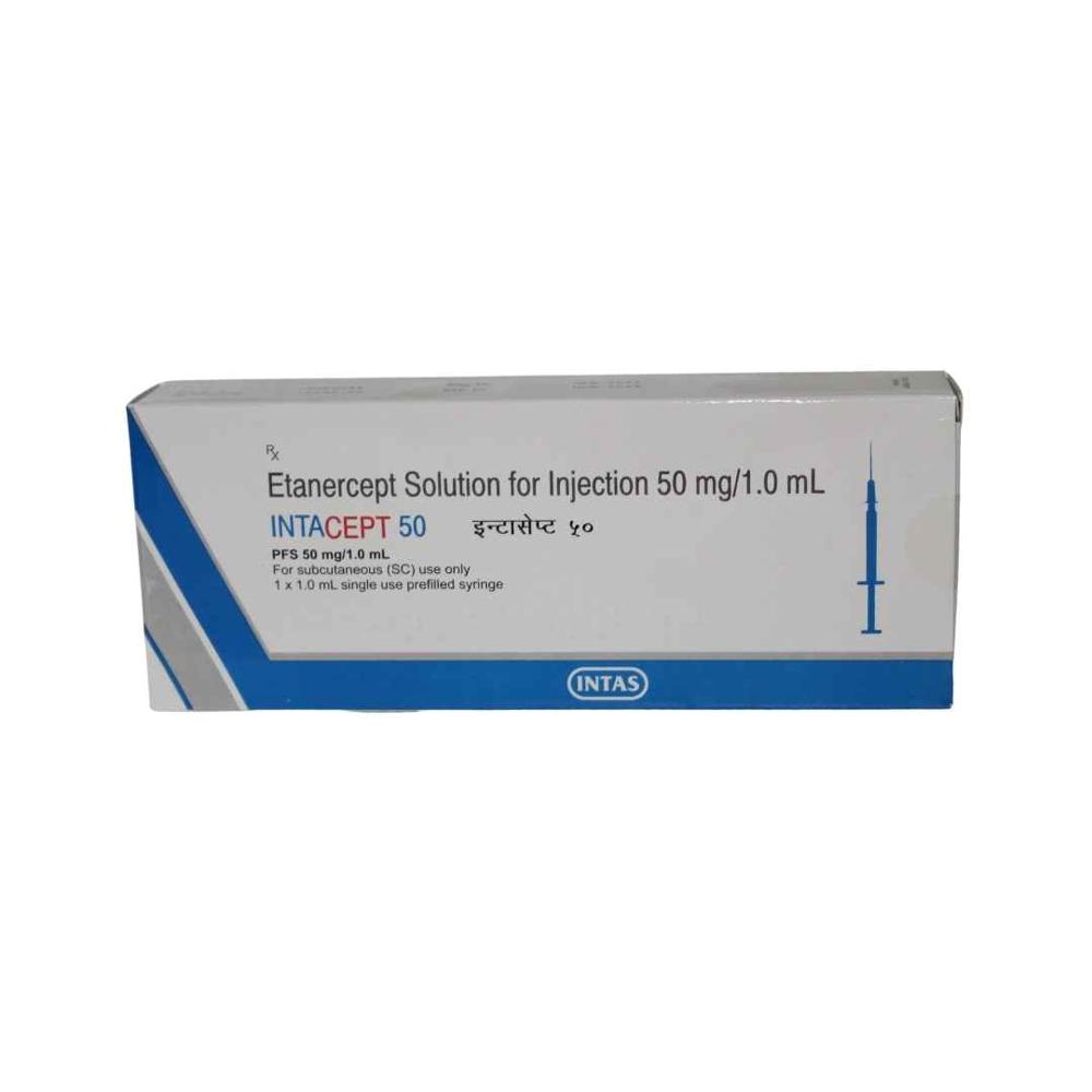 Intacept Etanercept Injection 50 mg