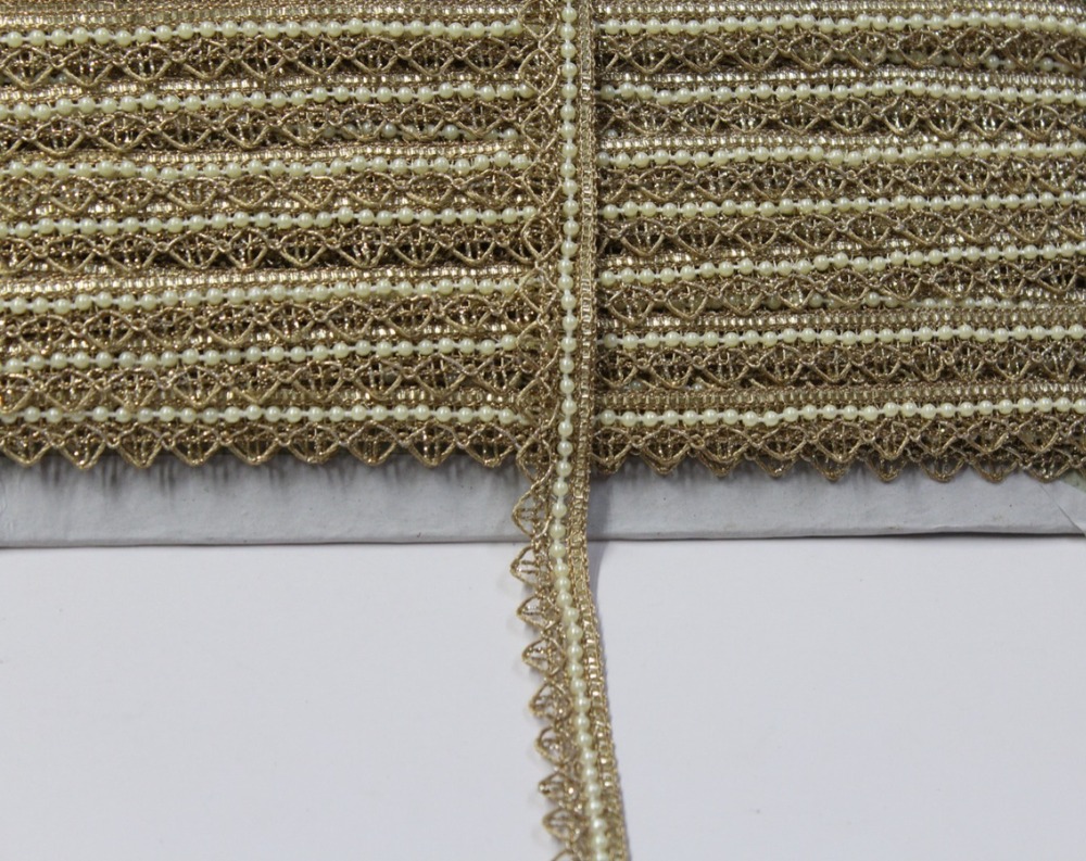 Golden, Embroidery Lace
