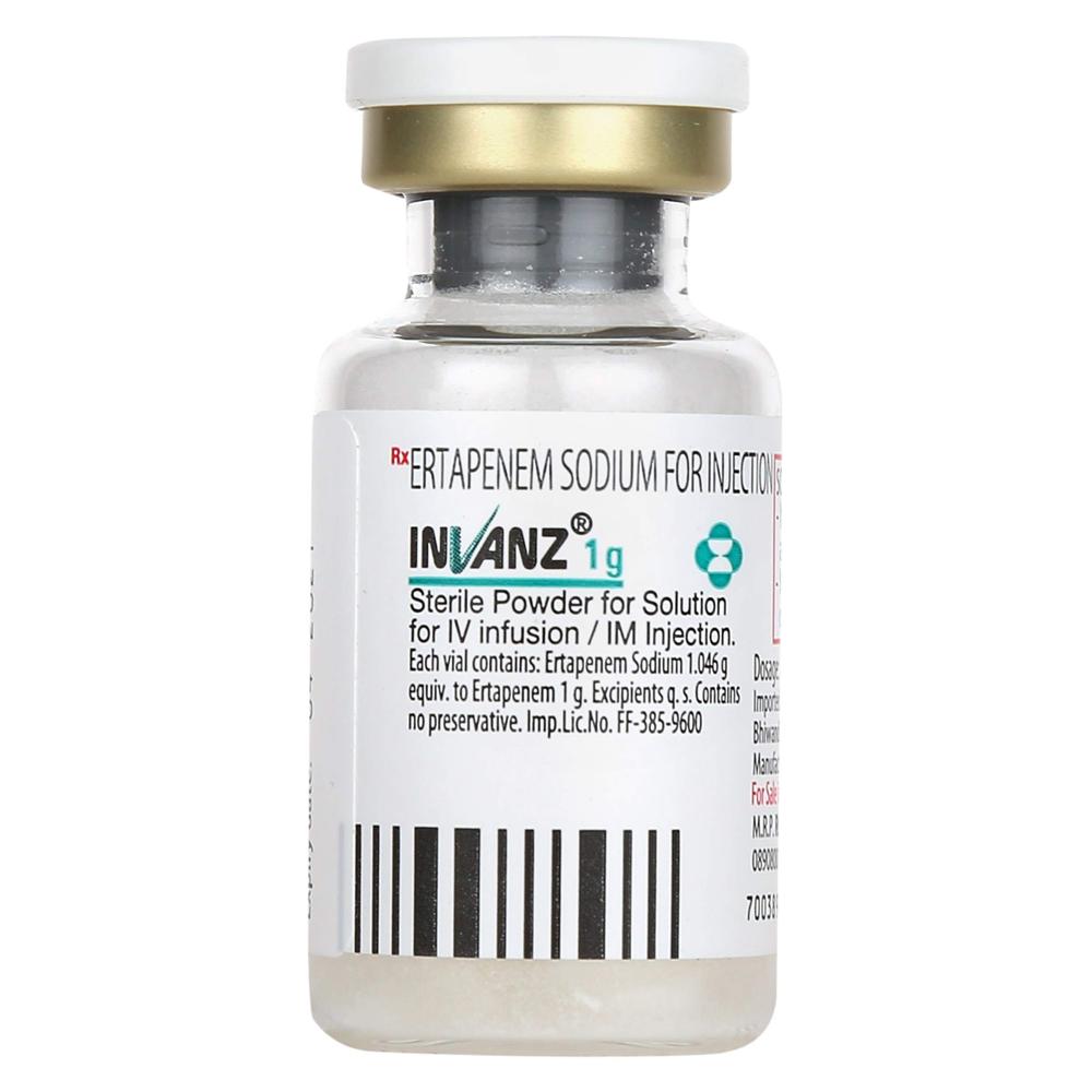 Invanz Ertapenem Injection 1gm - Grade: Medicine Grade