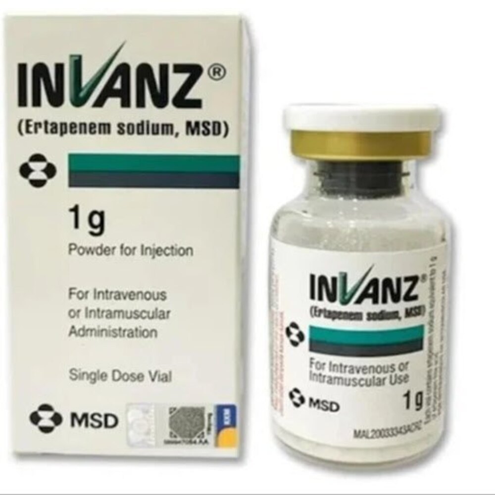 Invanz Ertapenem Injection 1gm - Grade: Medicine Grade