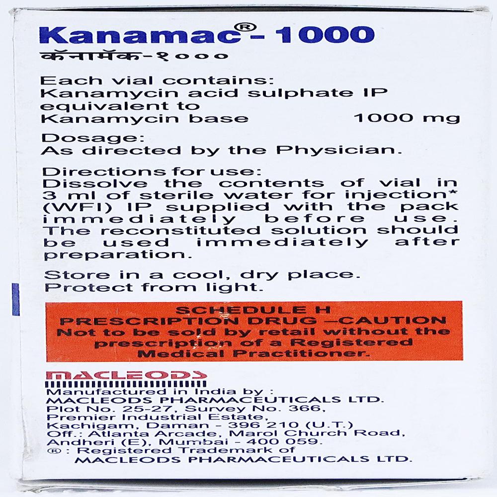Kanamac Kanamycin Injection 1000mg