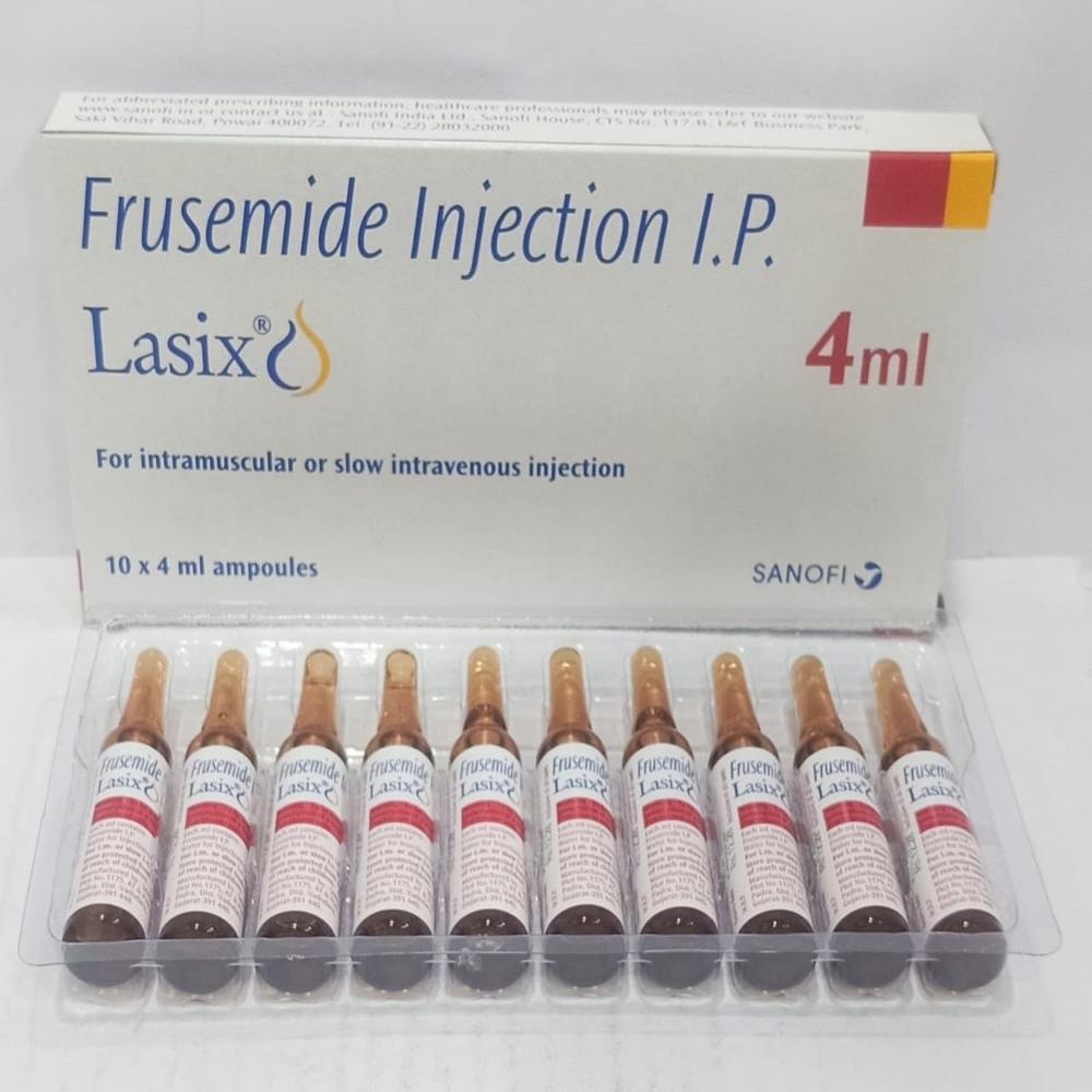 Lasix Furosemide Injection 4ml - Grade: Medical Grade