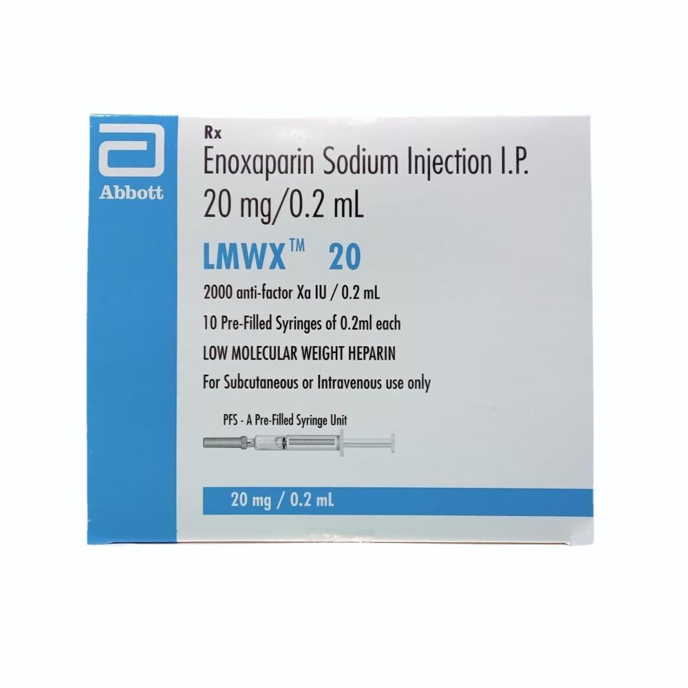 Lmwx Enoxaparin Injection 20mg - Shelf Life: 12 Months