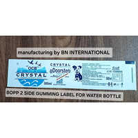 BOPP 2 Side Gumming Label For Water Bottle