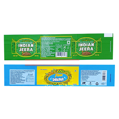 Bopp 2 Side Gumming Label - Color: Multicolour