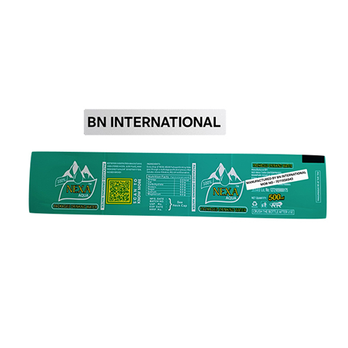 BOPP Self Adhesive Label For Water Bottle