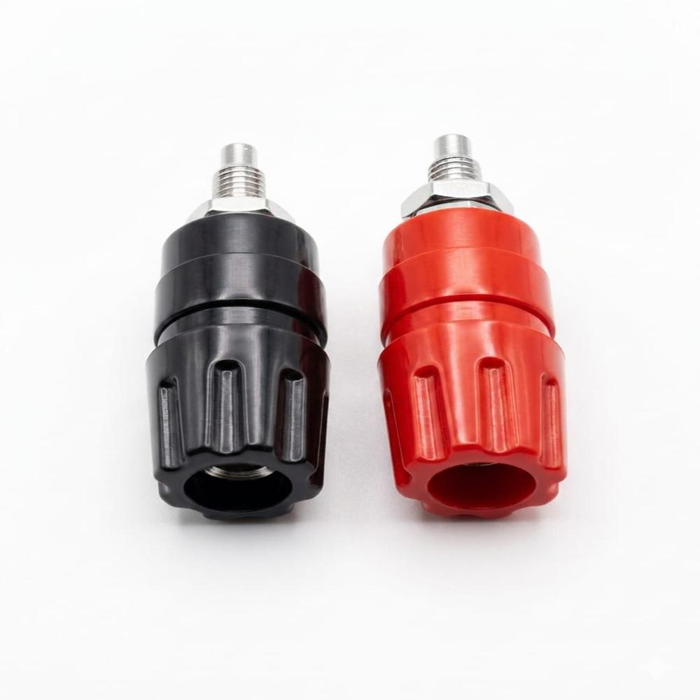 15A Brass Banana Connector - Color: Red