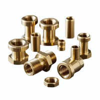 Brass Cnc Turned Components - Color: Golden