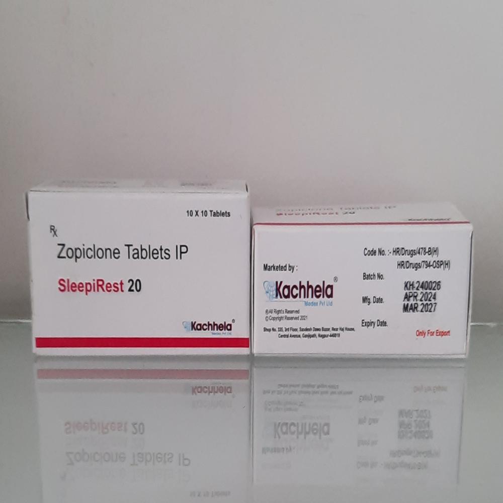Zopiclone Tablets - Drug Type: Generic Drugs