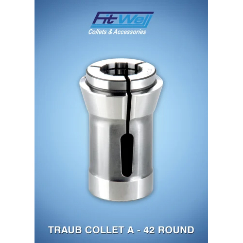 A-42 Round Traub Collet - Color: Silver