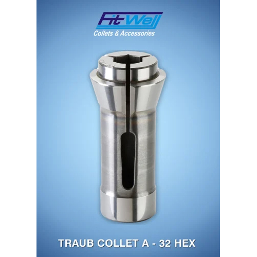 A-32 Hex Traub Collet - Color: Silver