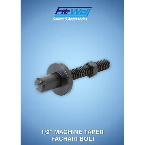 1-2 Machine Tapered Fachari Bolt - Color: Silver