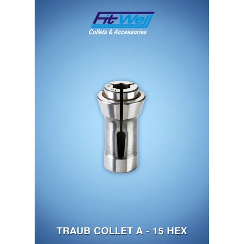 A-15 Hex Traub Collet - Color: Silver