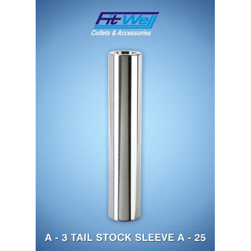 Traub A-3 Tail Stock Sleeve A-25 - Color: Silver