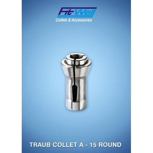 A-15 Round Traub Collet - Color: Silver