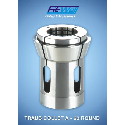 A-60 Round Traub Collet - Color: Silver