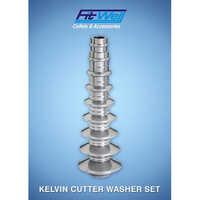 Diamond Kelvin Cutter Washer Collet Set - Color: Silver