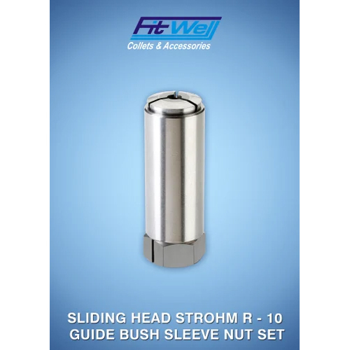 Sliding Head Strohm Guide Bush Sleeve Nut Set - Color: Silver
