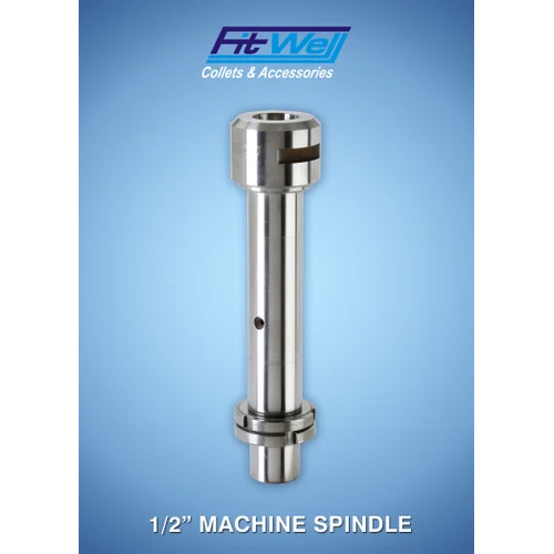 1-2 Inch Machine Spindle - Color: Silver