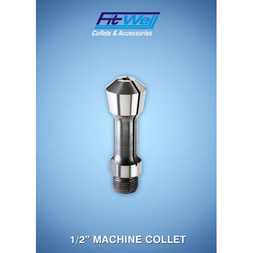 1-2 Inch Machine Collet - Color: Silver