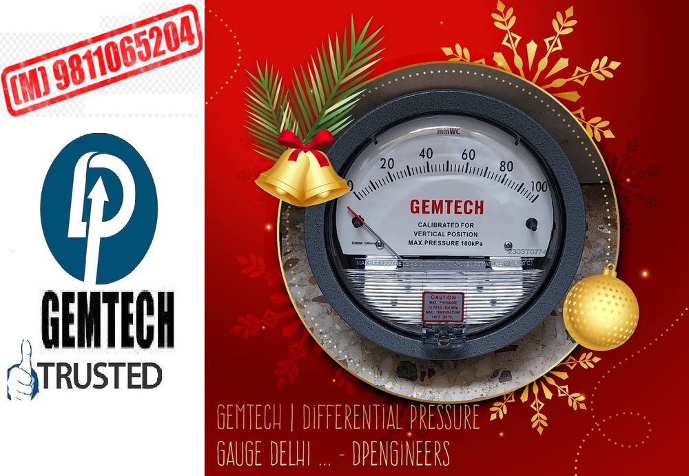 Suppliers GEMTECH Differential Pressure Gauges by Ahmednagar Maharashtra