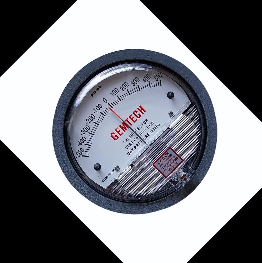 Gemtech Differential Pressure Gauge In Hospet Karnataka - Accuracy: 2% (-Ha Model 1) Of Fs (3% (-Ha 1.5%) On -0