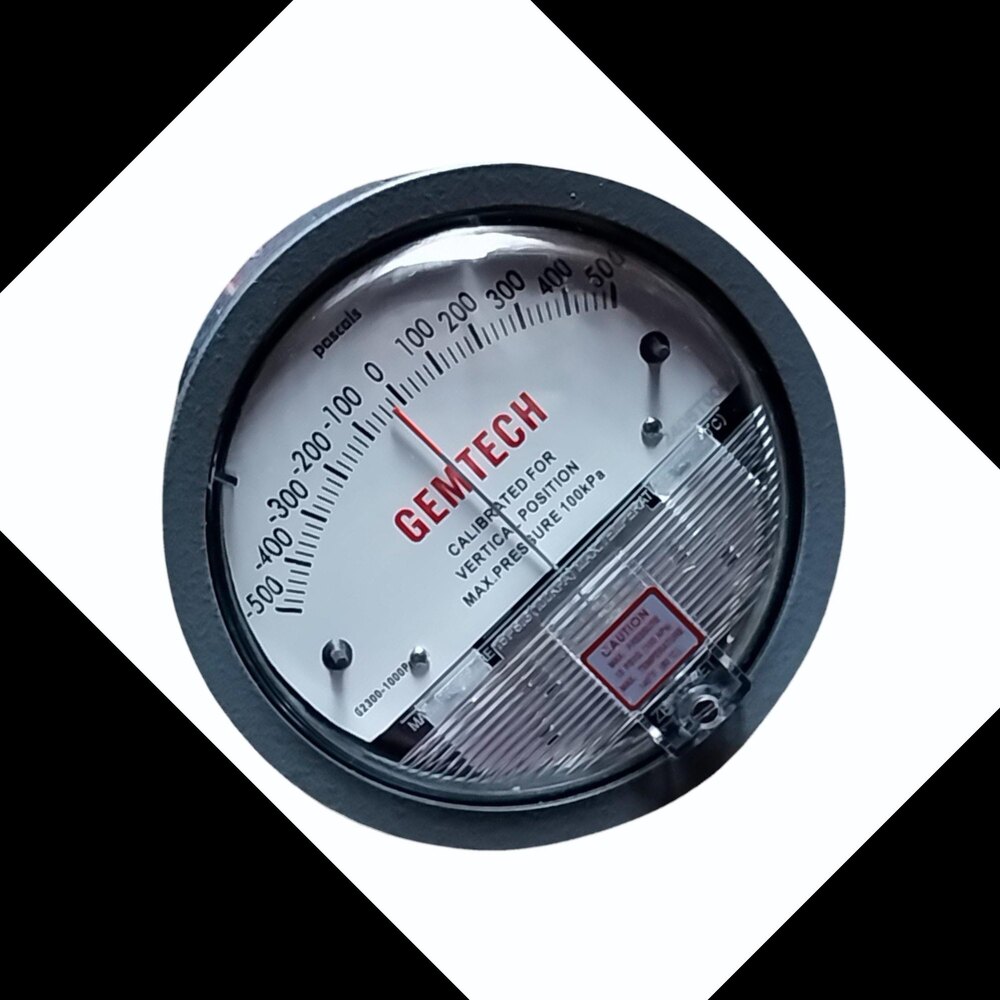 Gemtech Differential Pressure Gauge In Hospet Karnataka - Accuracy: 2% (-Ha Model 1) Of Fs (3% (-Ha 1.5%) On -0
