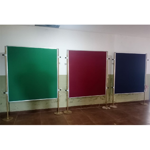 Notice Board With Base Pole Stand - Color: Different Available