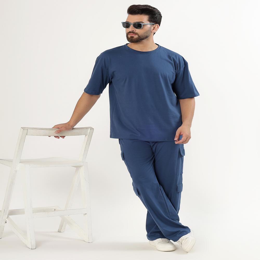 Men Code Set Tshirt with Cargo pajyama