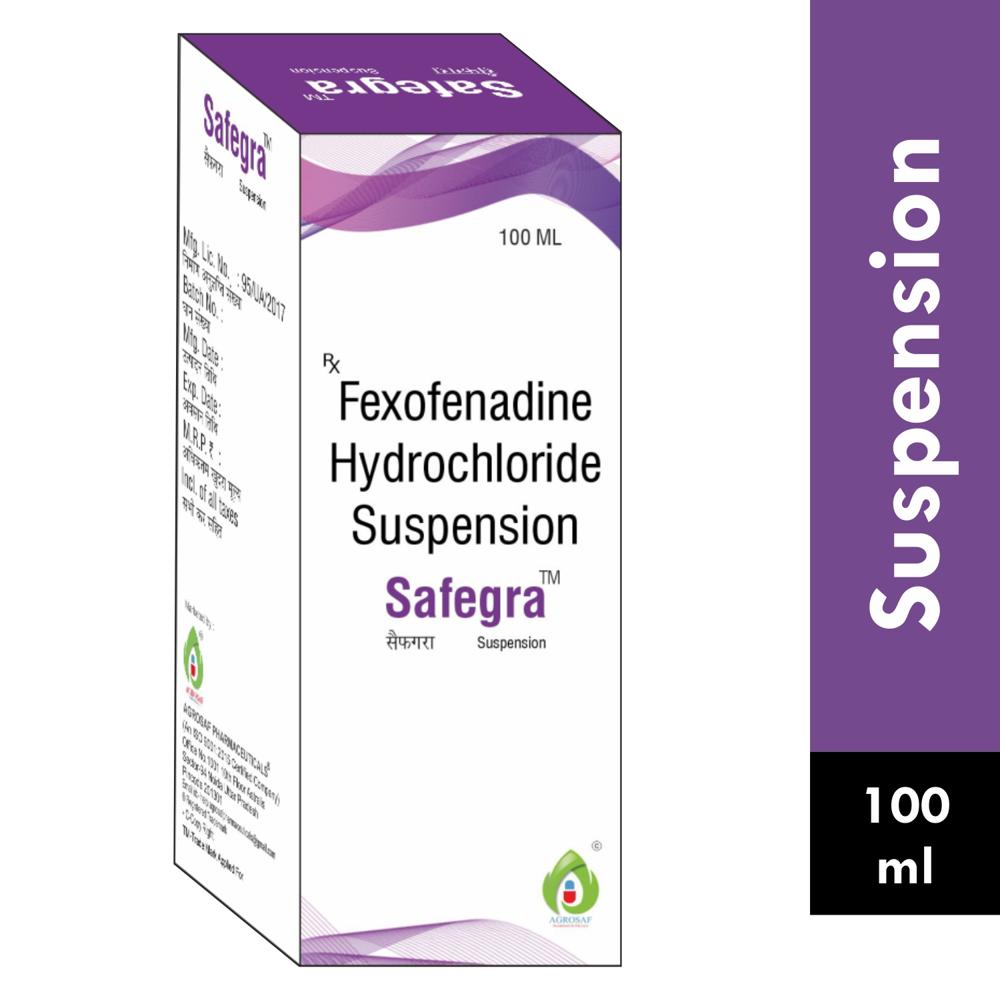 SAFEGRA  SUSPENSION -Fexofenadine (30mg/5ml)