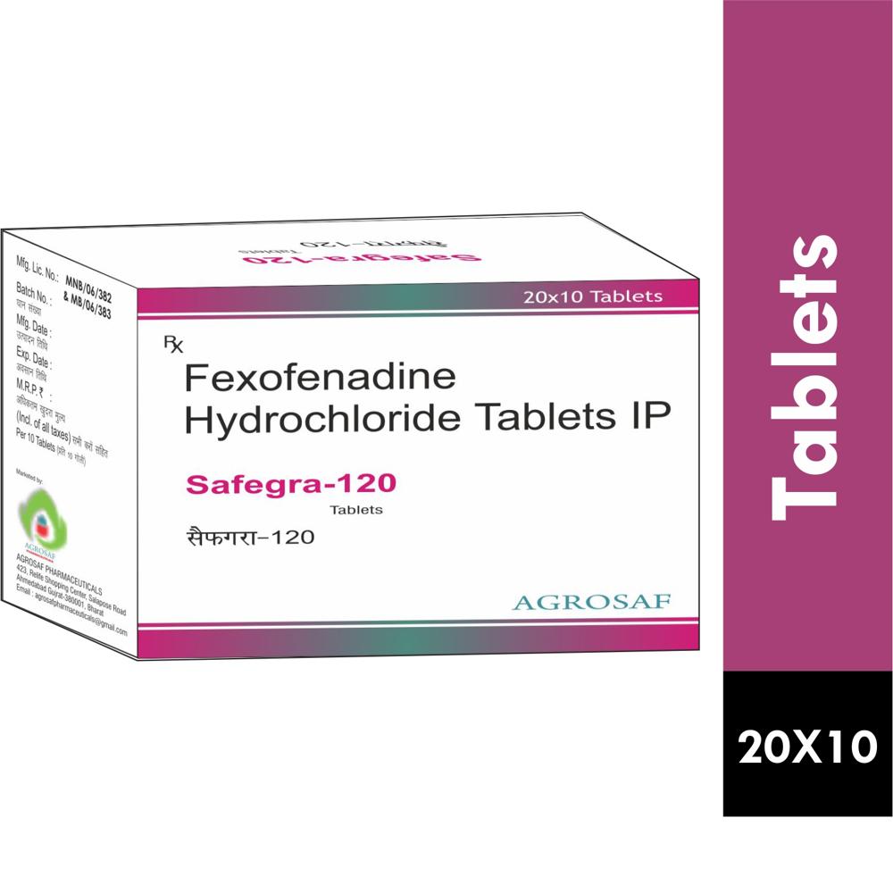 SAFEGRA 120 TABLET - Fexofenadine (120mg)