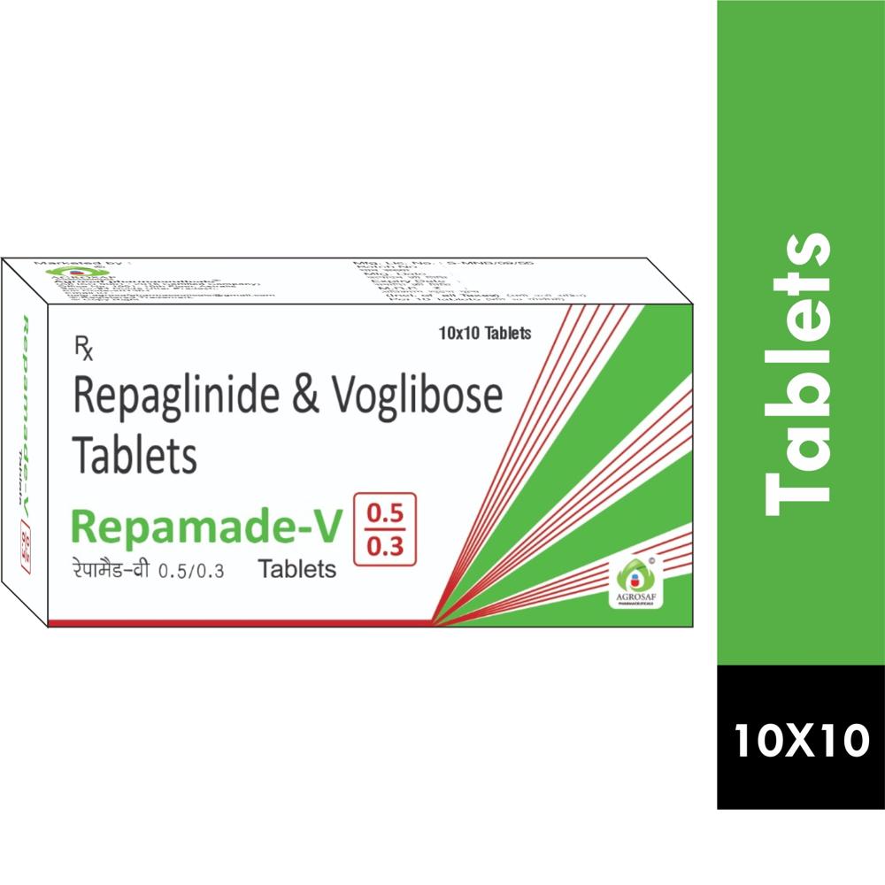 REPAMADE V 0.5/0.3 TABLET - Repaglinide (0.5mg) + Voglibose (0.3mg)