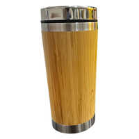 Brown Bamboo Mug - Features: Waterproof