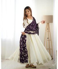 Designer Kurta with Embroided Dupatta for Women