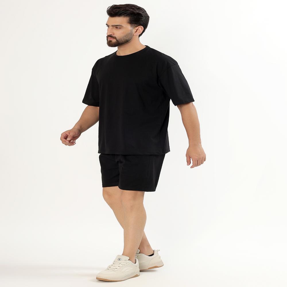 Men Code Set Tshirt With Shorts/nikkar - Color: Pink