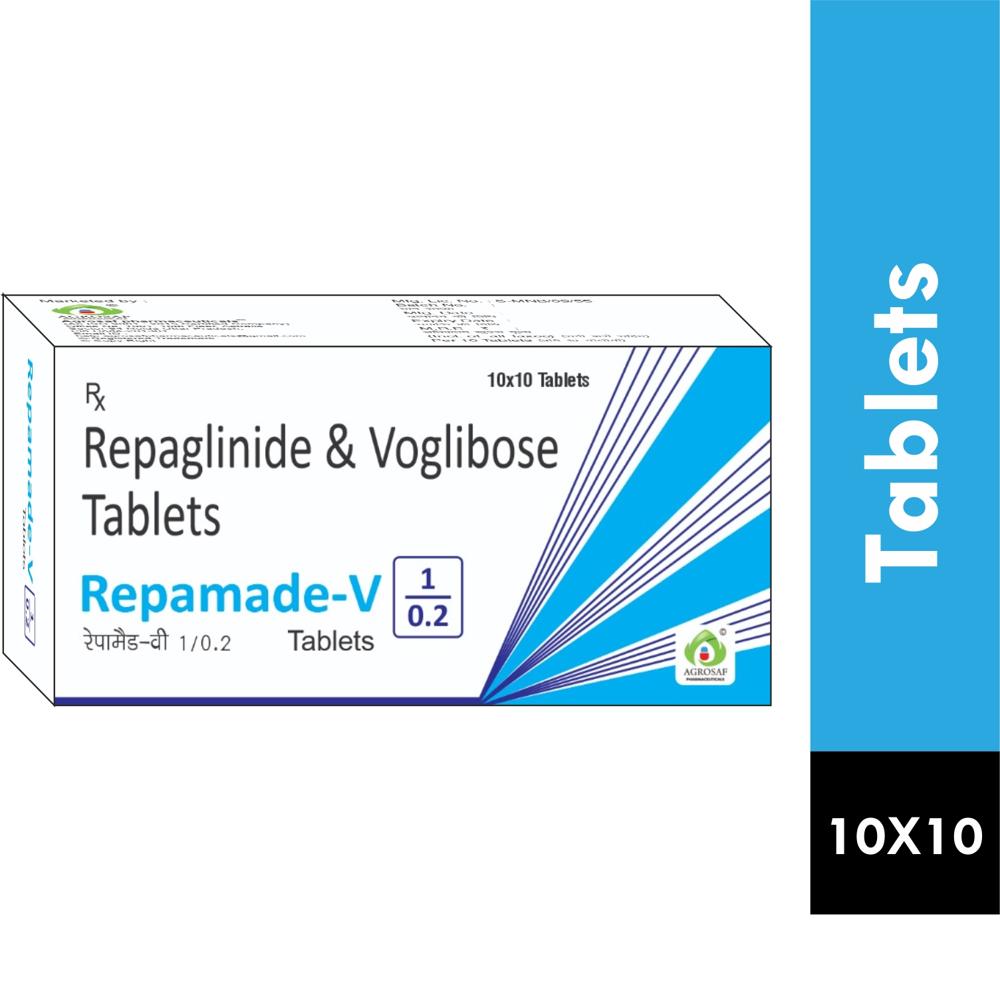 REPAMADE V1/0.2 TABLET -Repaglinide (1mg) + Voglibose (0.2mg)