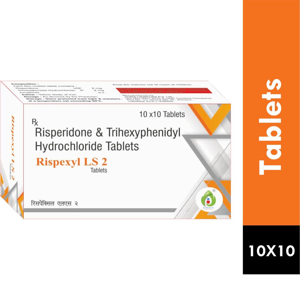 Rispexyl  LS2 TABLET -RISPERIDONE 2MG + TRIHEXYPHENIDYL 2MG TABLET