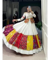 Latest Designer Navratri Chaniya Choli For Women - Neck Style: V-neck