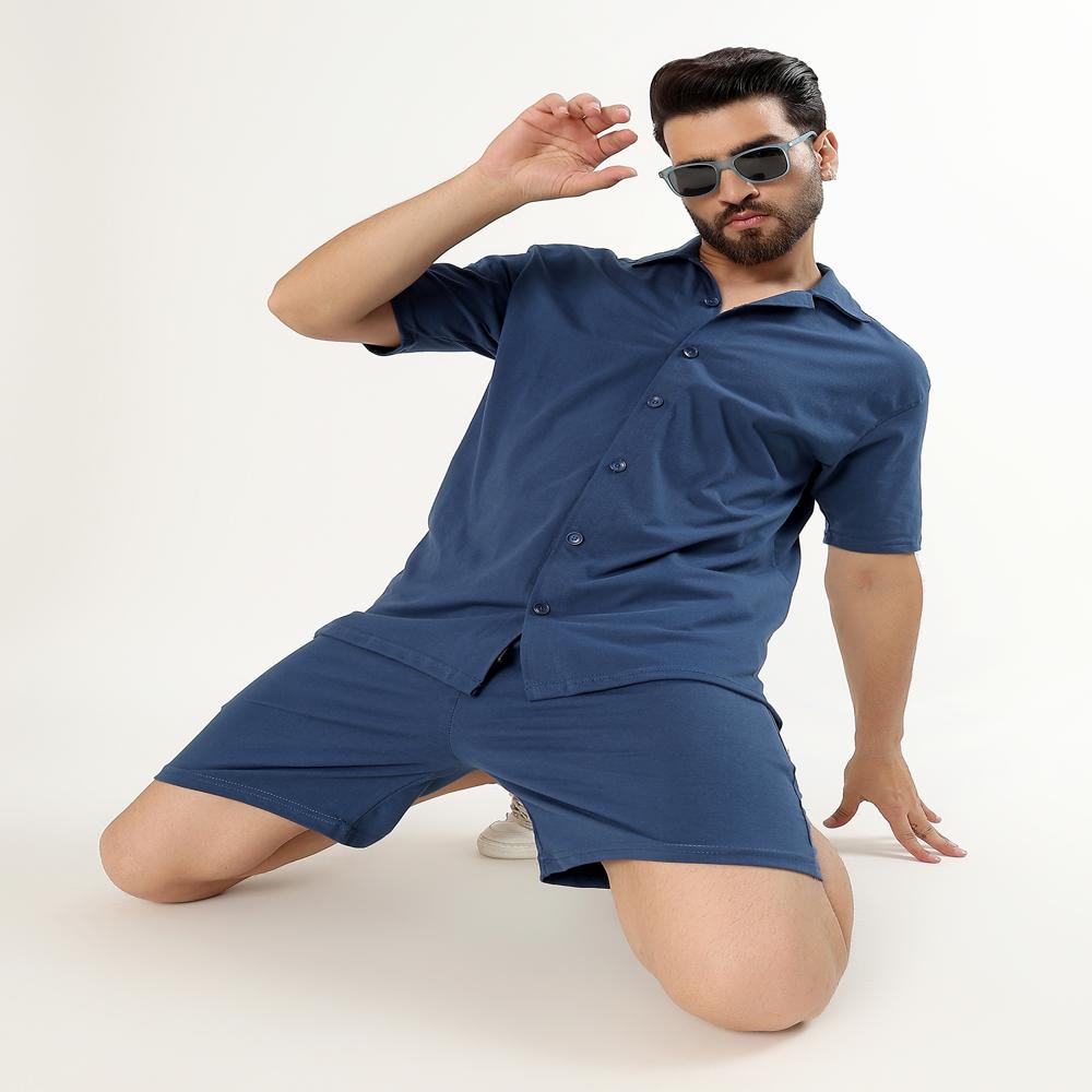 Men Code Set shirt with Shorts/Nikkar