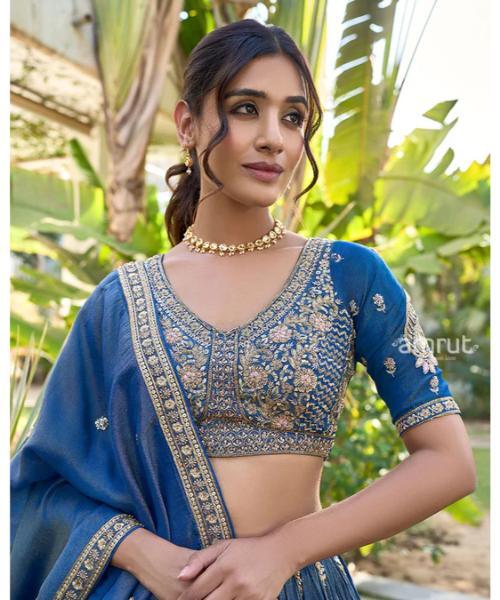 Embellished Lehenga Choli with Beautiful Dupatta For bridal
