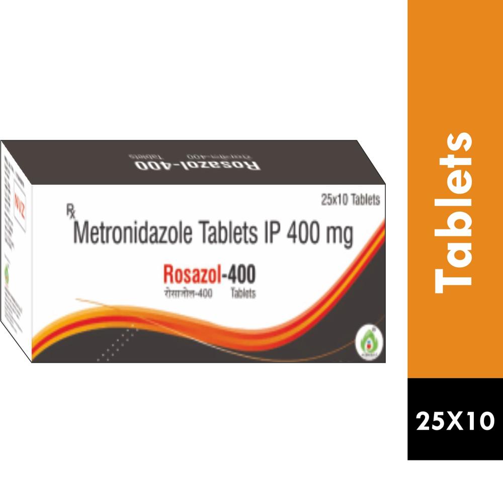 ROSAZOL-400 TABLET - METRONIDAZOLE 400MG TABLET
